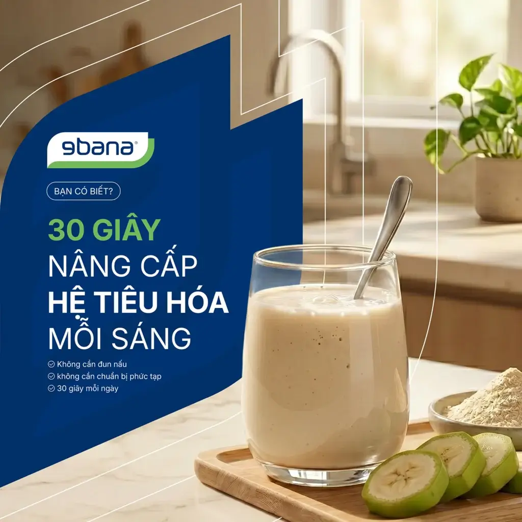 30 giây nâng cấp hệ tiêu hoá mỗi sáng