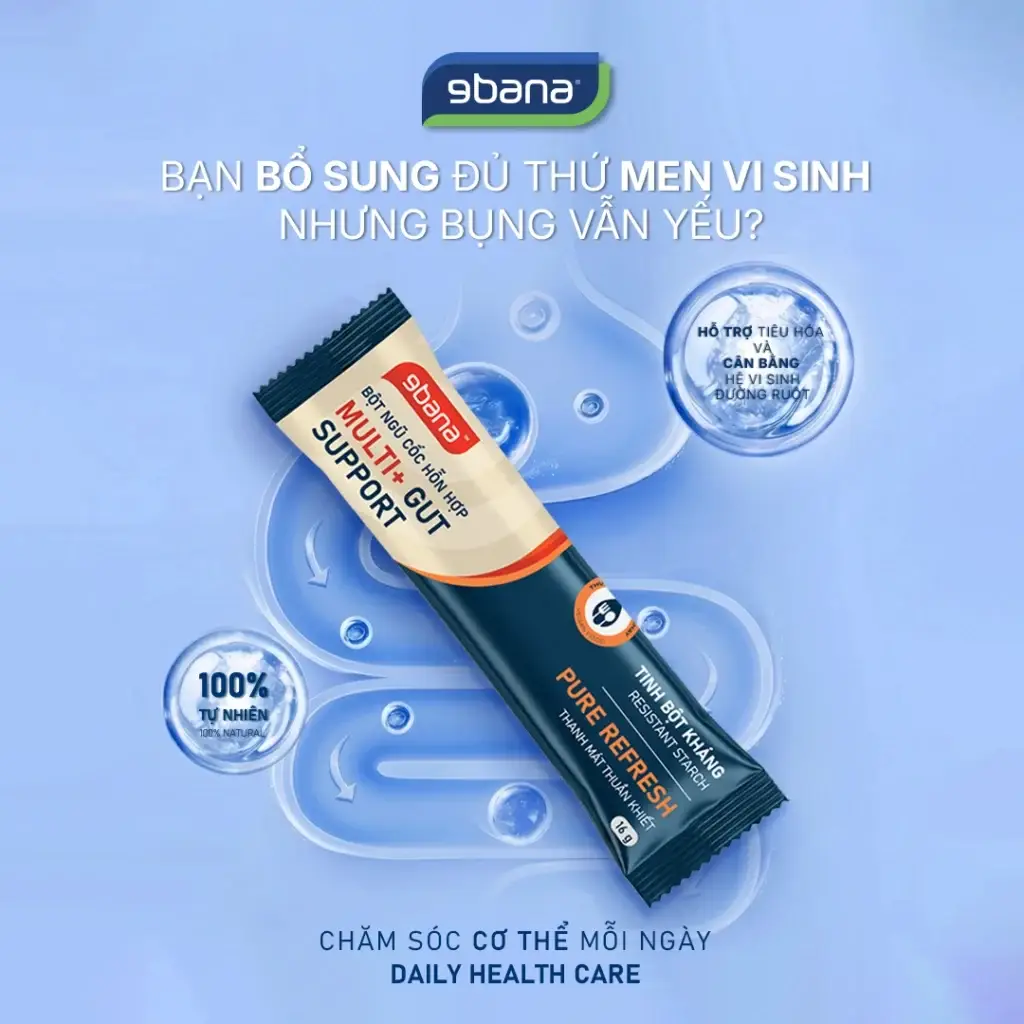Bổ sung men vi sinh nhưng bụng vẫn yếu