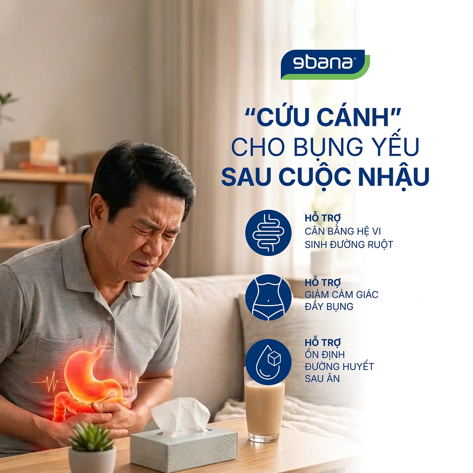 Cứu cánh cho bụng yếu sau cuộc nhậu